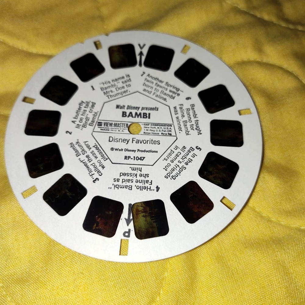 Bambi, RP 1047, Walt Disney,  Vintage, View Master